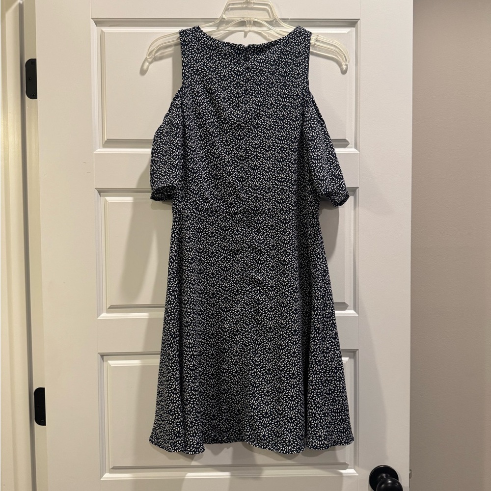 Banana Republic Black and White A-line Mini Dress